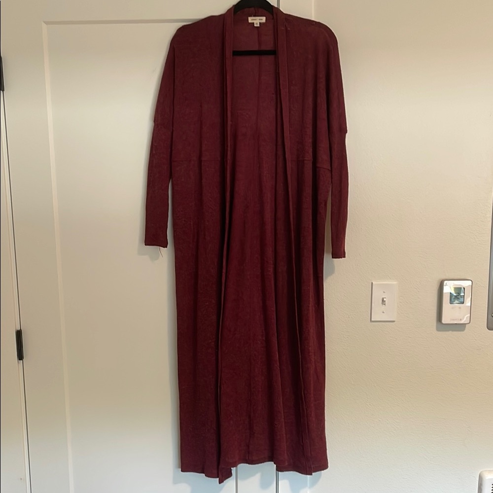 Urban Outfitters Burgundy Long Cardigan XS